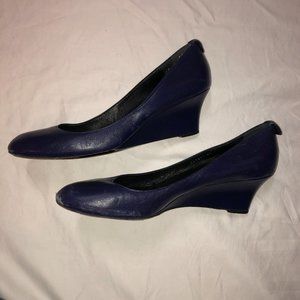 Gucci Purple Wedge Heels